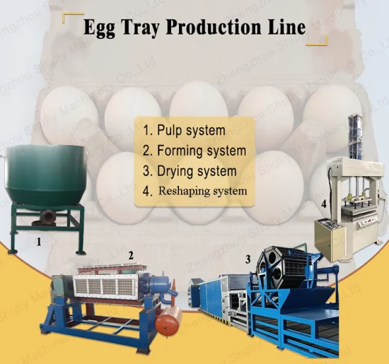 Automatic Small Pulp Mold Carton Paper Egg Tray Making Machine