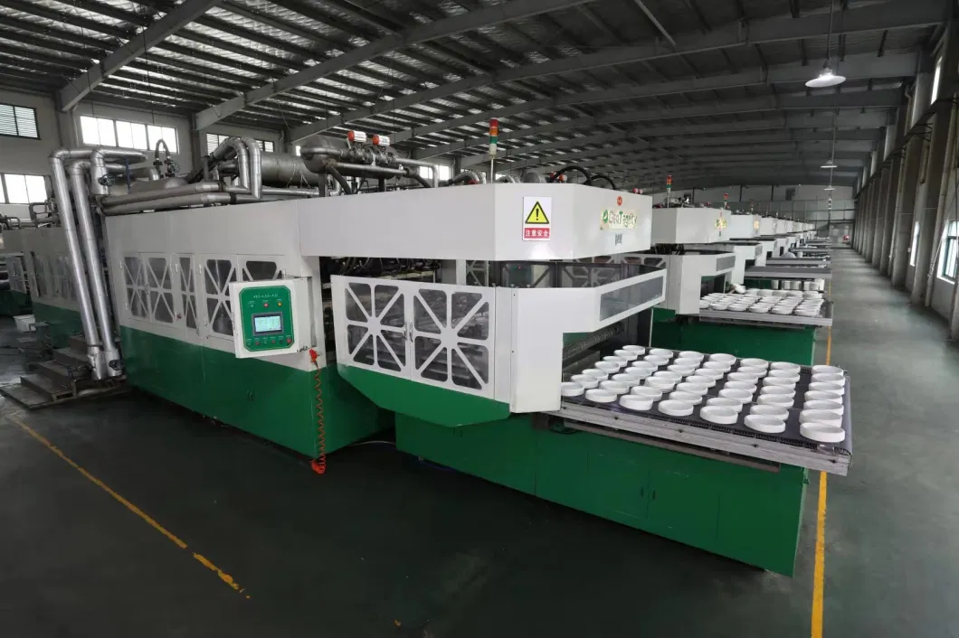 Biodegradable Sugarcane Bagasse Paper Tableware Pulp Molding Machine Fully Automatic Production Line